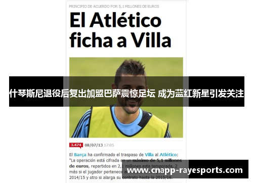 什琴斯尼退役后复出加盟巴萨震惊足坛 成为蓝红新星引发关注 什琴斯尼退役后复出加盟巴萨震惊足坛 成为蓝红新星引发关注